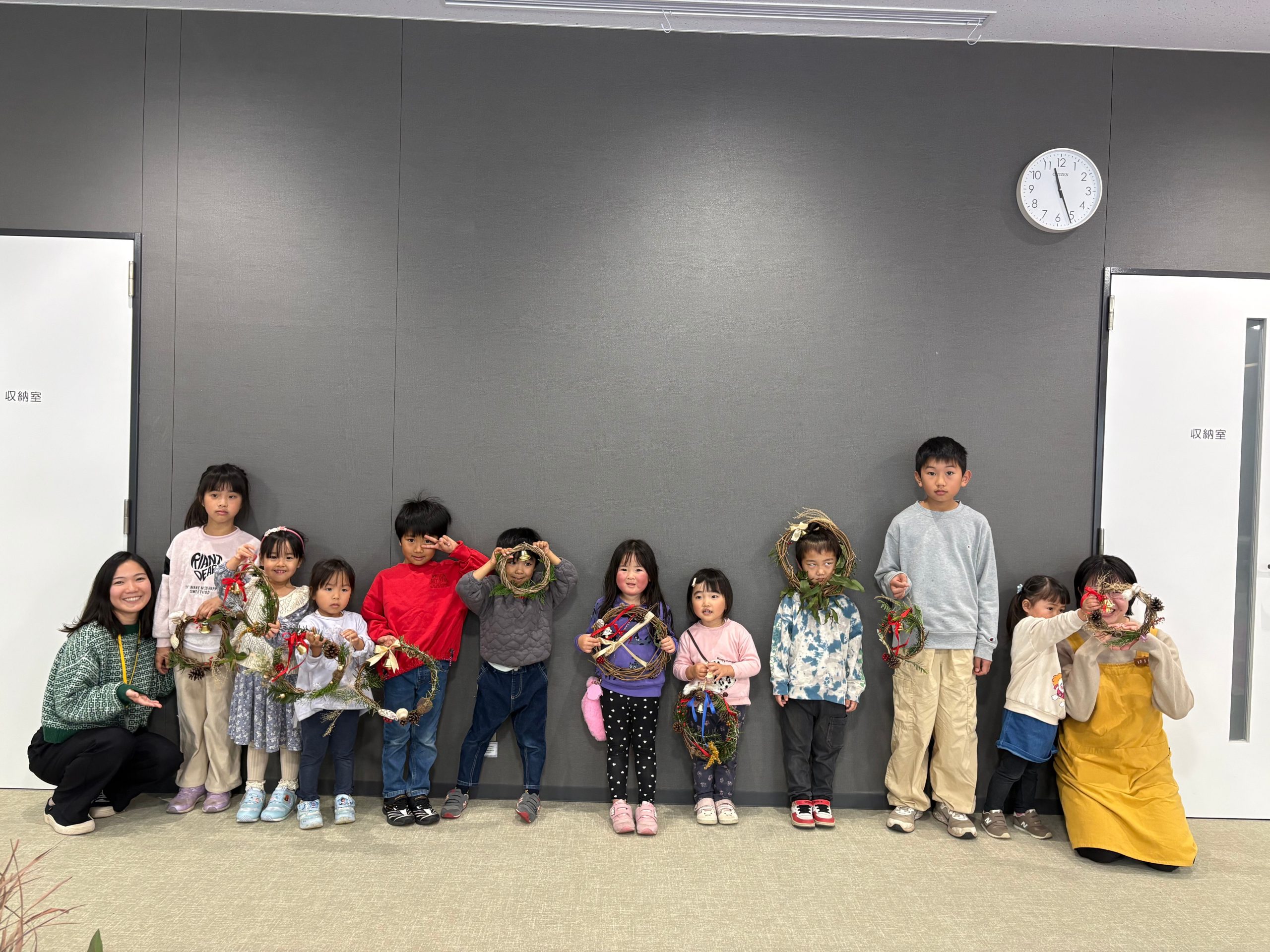 ハマショーさんとクリスマスリース作りをしました！